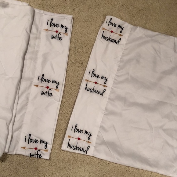 Reese Made Bedding I Love My Husband I Love My Wife Pillowcase Set Poshmark